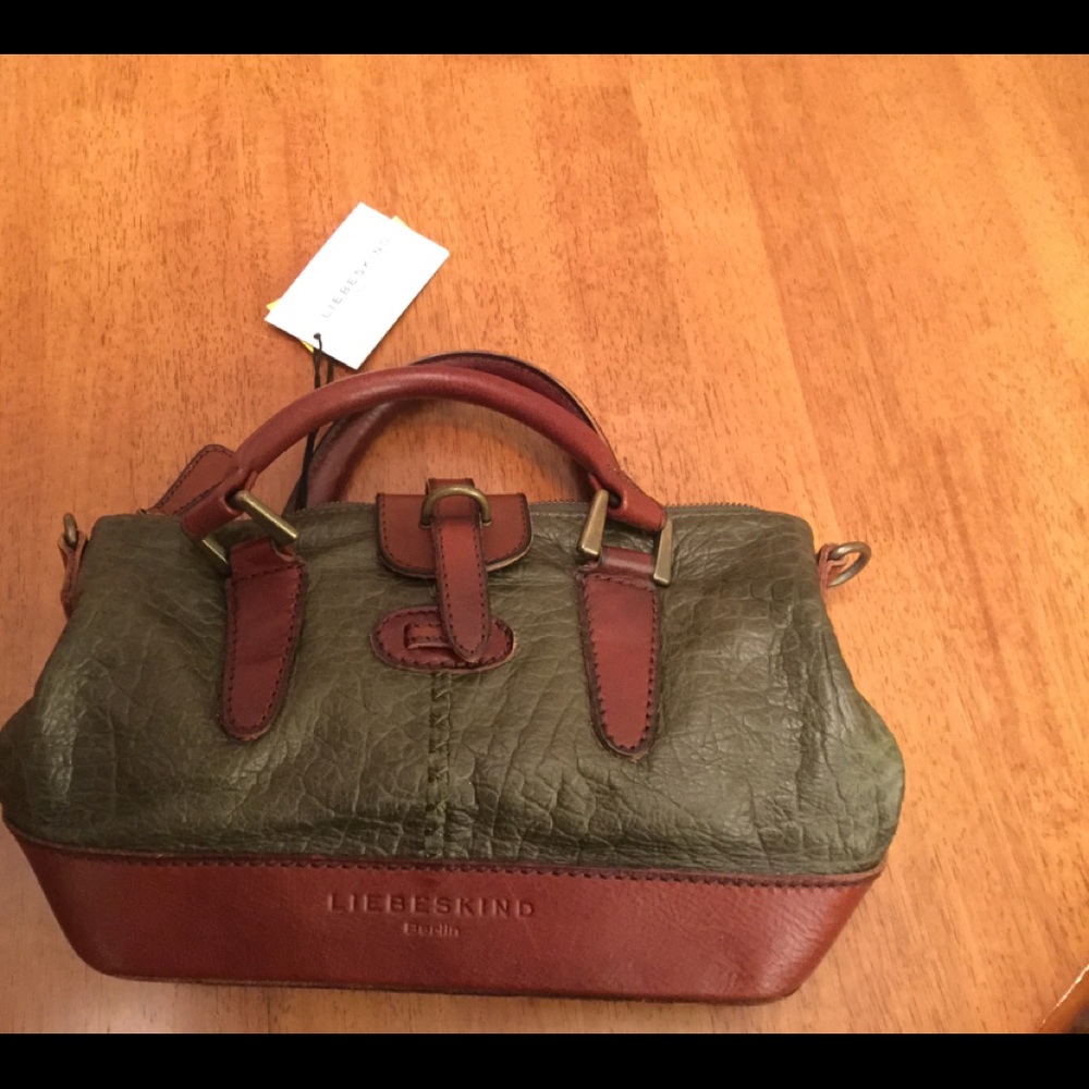 NWT Green Liebskind German Crossbody Bag $300 Rtl